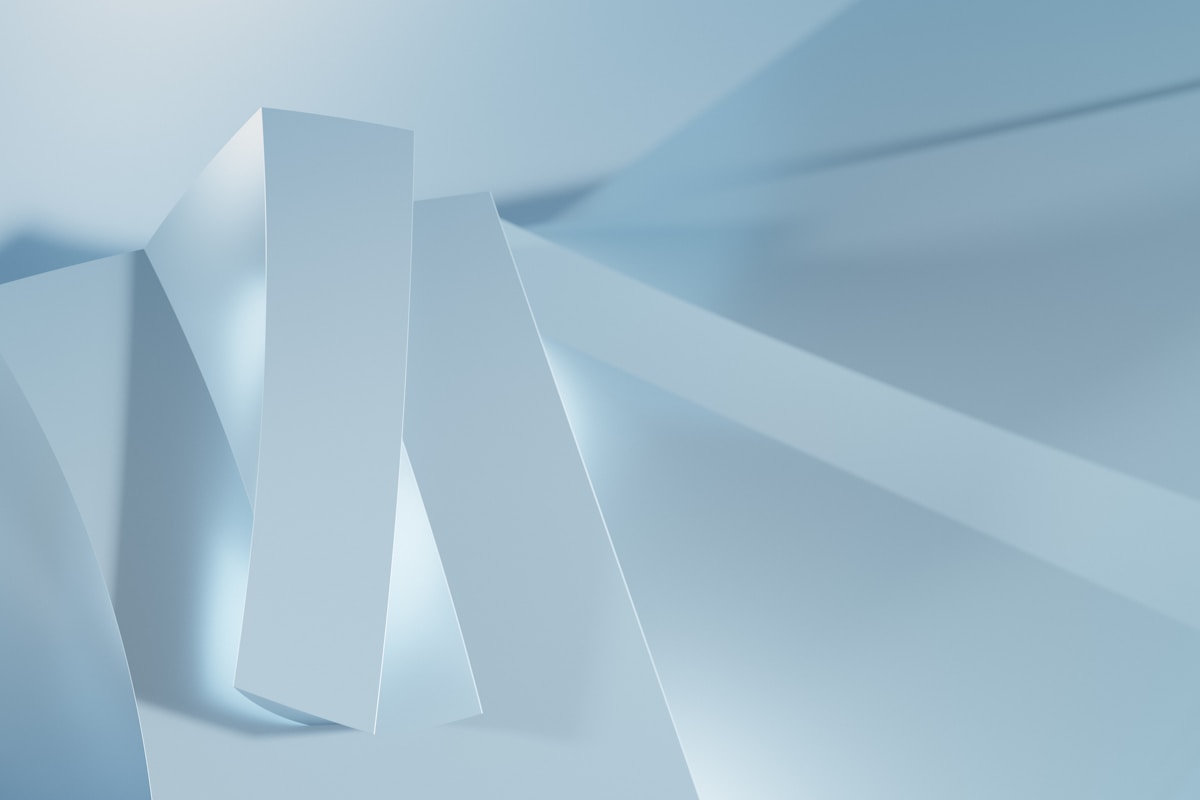 Blue and white abstract background with lines