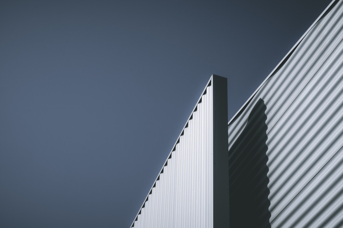 A close-up of a building facade